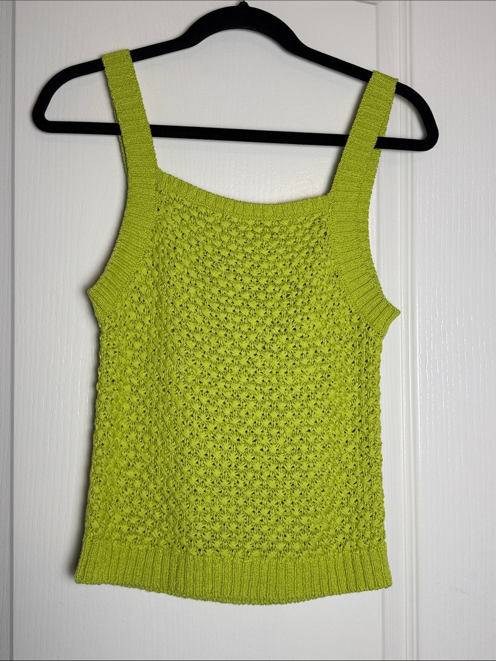 J.Crew Green Basket-stitch sweater-tank